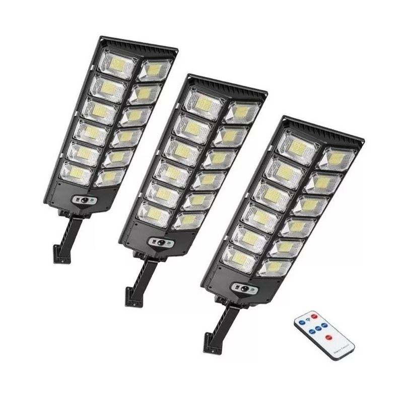 GENERICO - Pack X3 Foco Led Sensor Focos Solares Potente Exterior 400w Induction