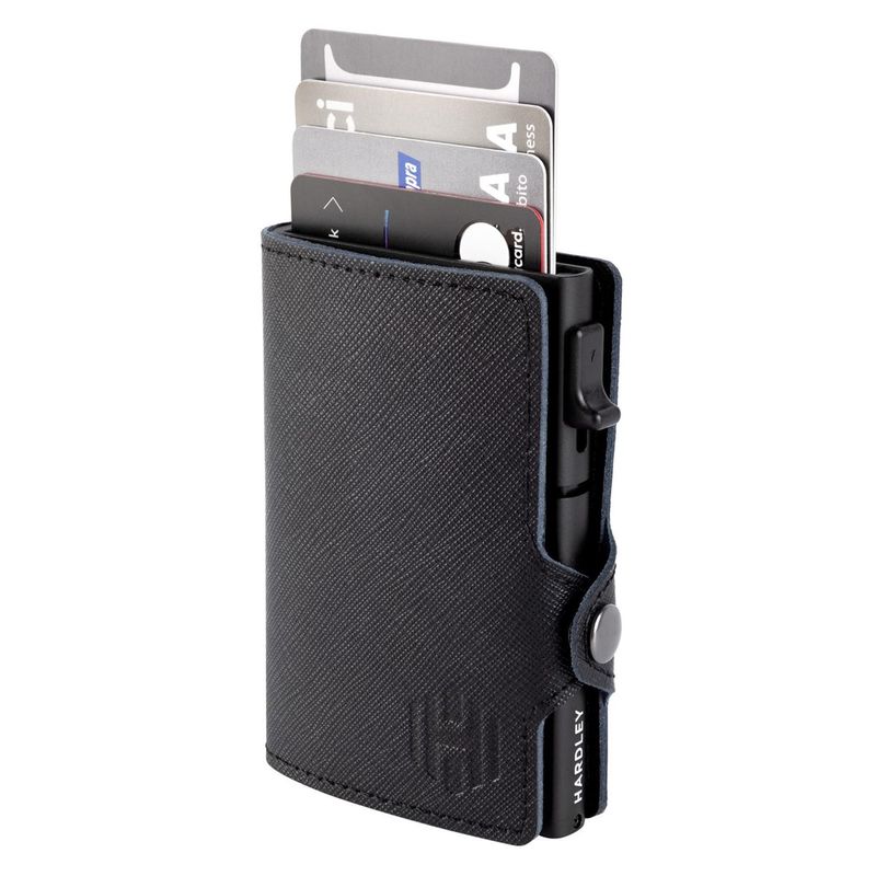 HARDLEY - Billetera Hombre De Cuero Tarjetero Bloqueo Rfid
