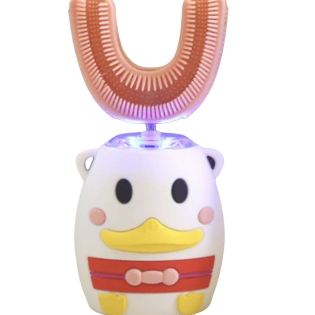 GENERICO - Cepillo Dental Electrico Niño En U Ultrasonico Patito Rosa