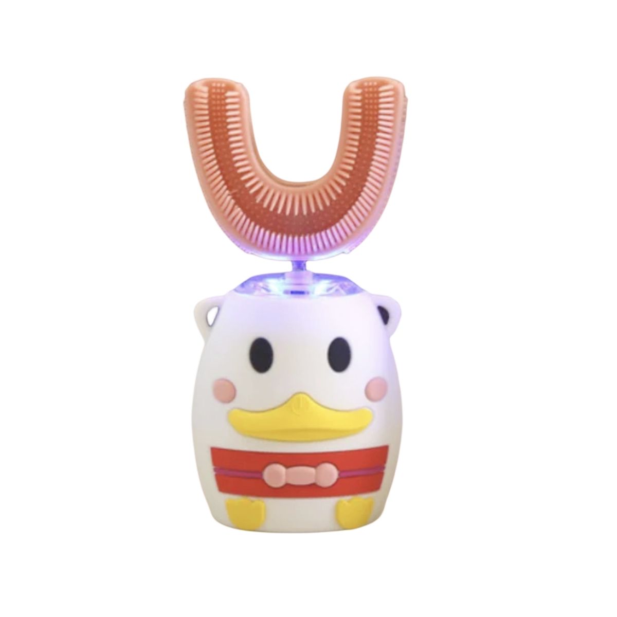 GENERICO - Cepillo Dental Electrico Niño En U Ultrasonico Patito Rosa