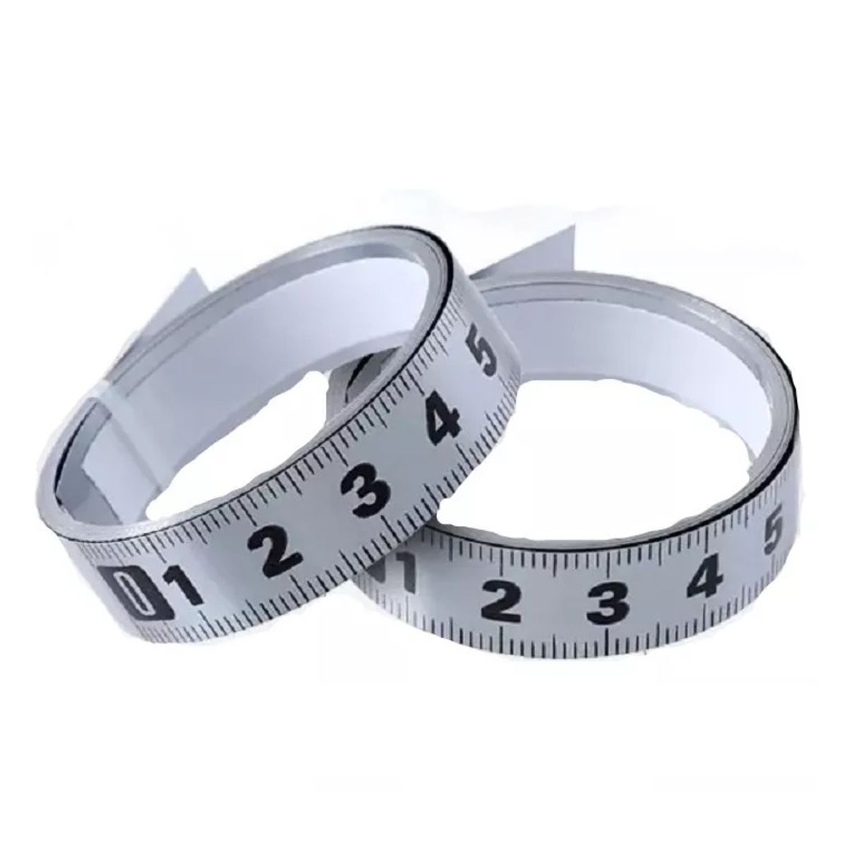 GENERICO - Cinta Métrica Adhesiva Metálica 0 De Izq A Der Largo 4 Mt