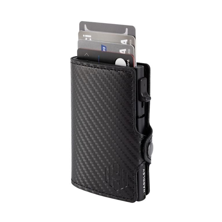 Billetera Hombre Tarjetero Pop-up Bloqueo Rfid - Negro Negro TALLA UNICA