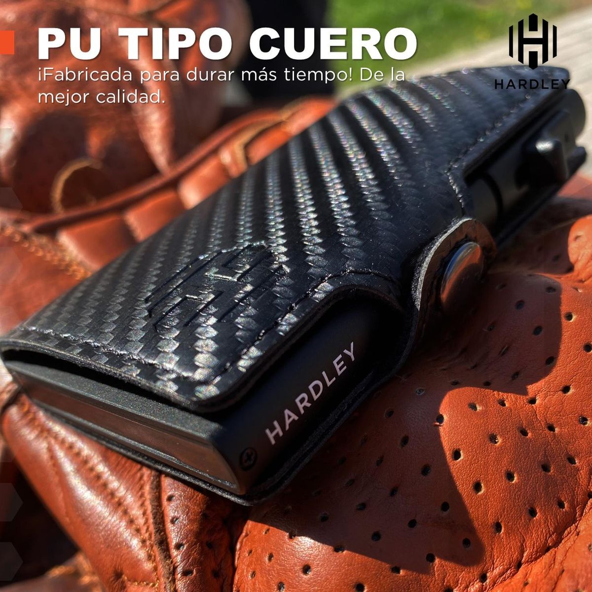 HARDLEY - Billetera Hombre Hardley Tarjetero Pop-up Bloqueo Rfid - Negro