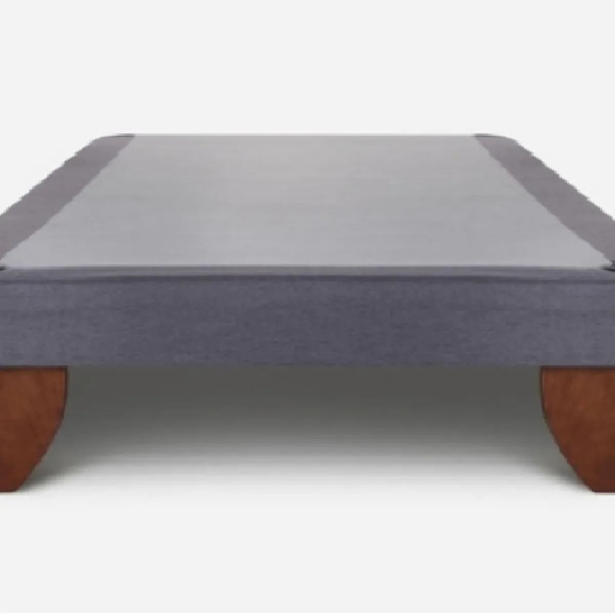 GENERICO - Base Europea para cama 1 Plaza 90x190cm LINO gris oscuro