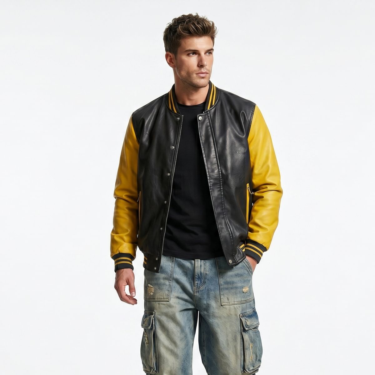 D'JOE - Chaqueta Ecocuero Hombre Italy For Man