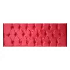 DULCES SUEÑOS - Respaldo Capitone de Camas Súper King Rojo Felpa