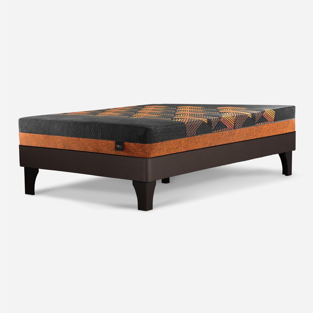 ROSEN - Cama Europea New Swag 1 Plaza 90 X 200 cm Base Moro