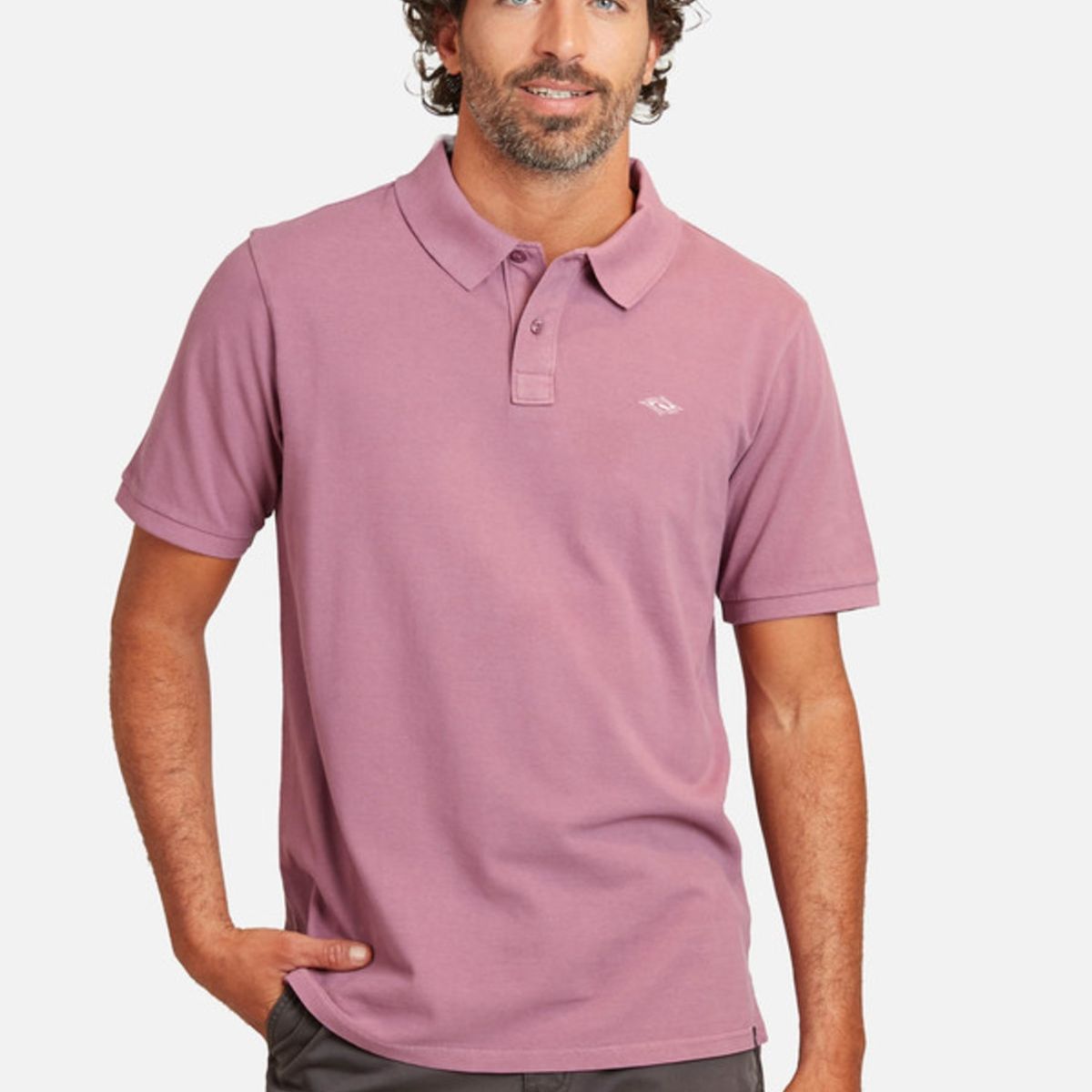 RIP CURL - Polera M/C 6P296 Burdeo Hombre Ripcurl