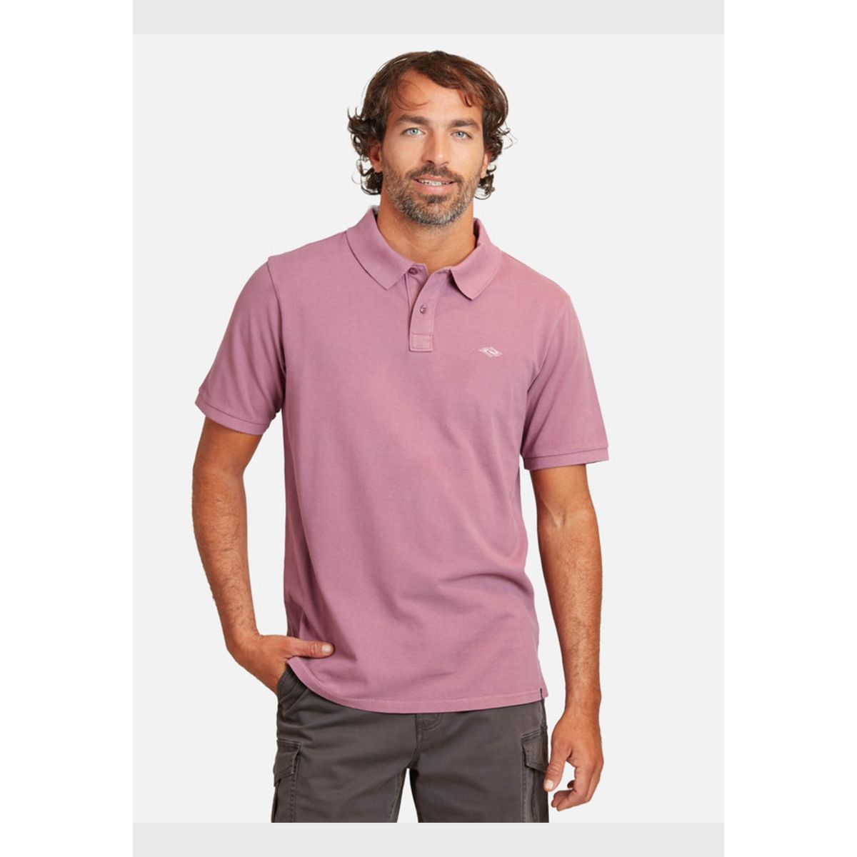 RIP CURL - Polera M/C 6P296 Burdeo Hombre Ripcurl