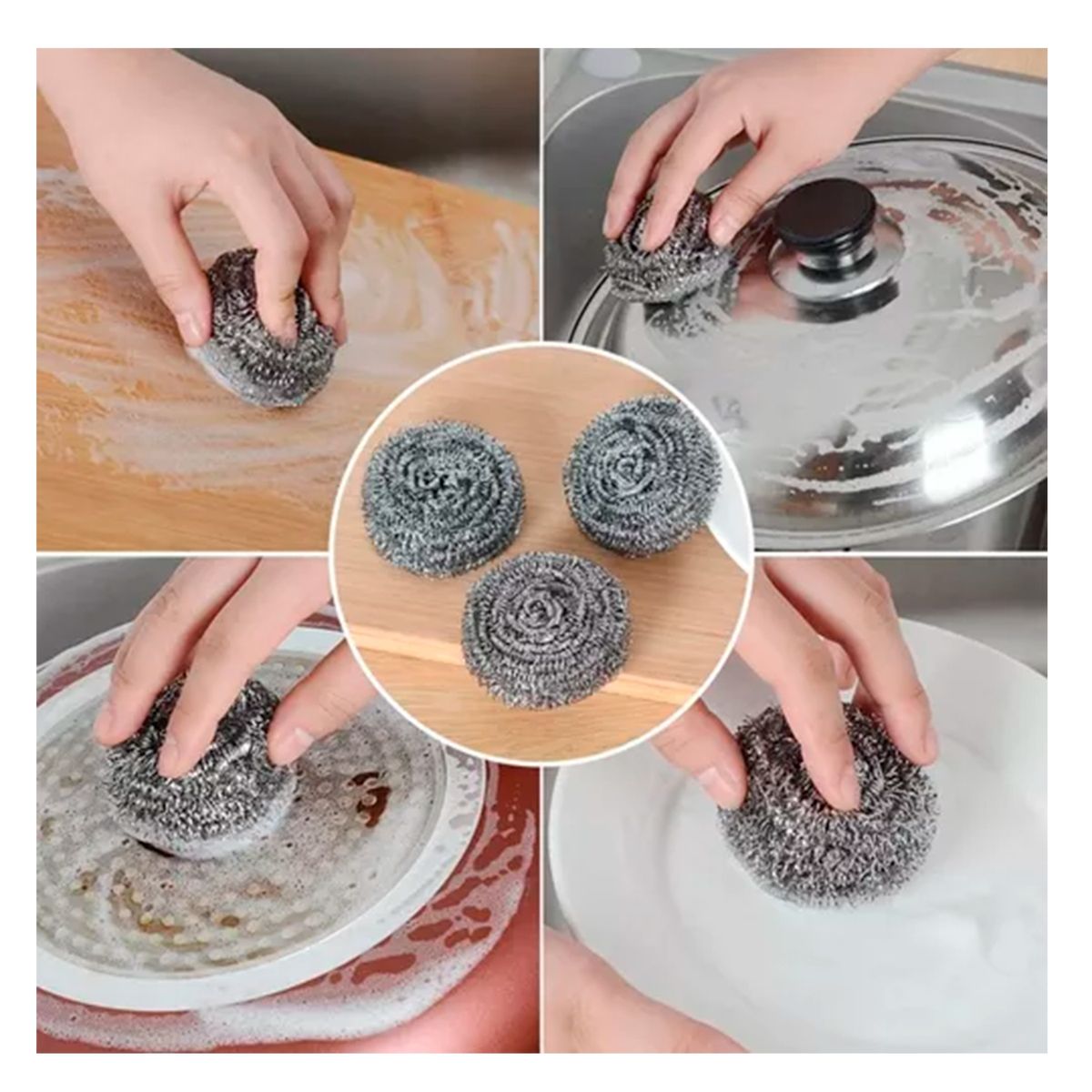 GENERICO - Set 12 Virutillas Esponjas Para Limpieza De Cocina