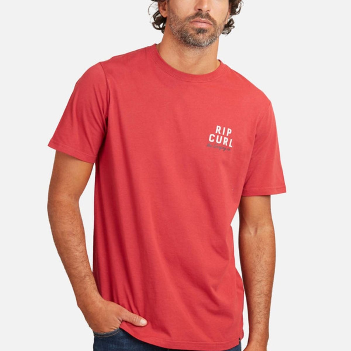 RIP CURL - Polera M/C Rebounder Rojo Hombre Ripcurl