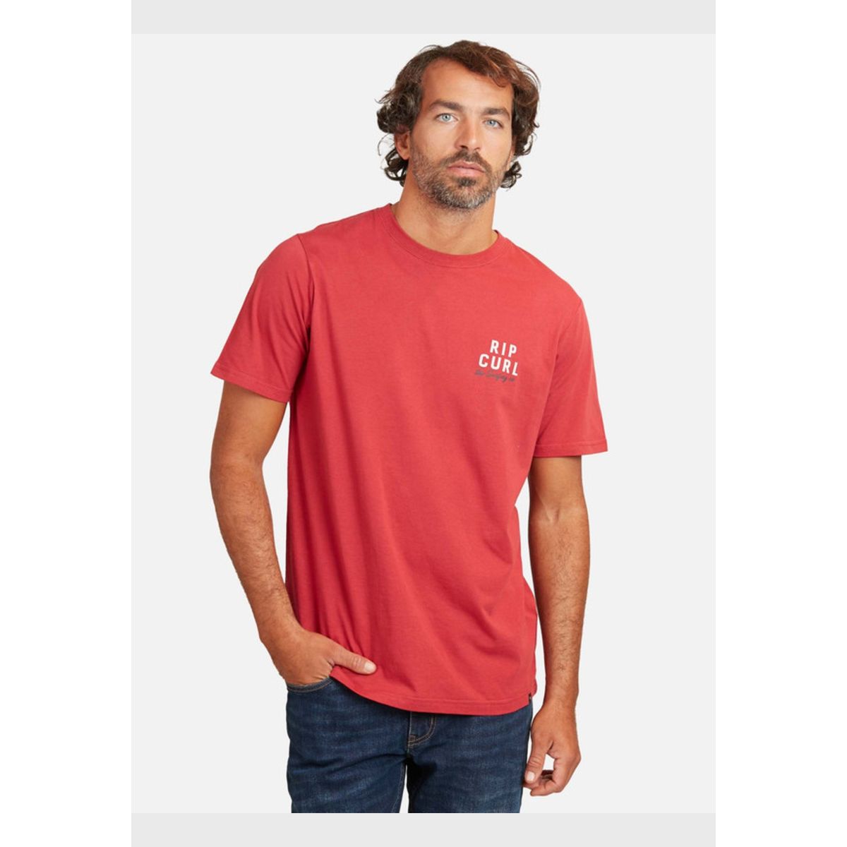 RIP CURL - Polera M/C Rebounder Rojo Hombre Ripcurl