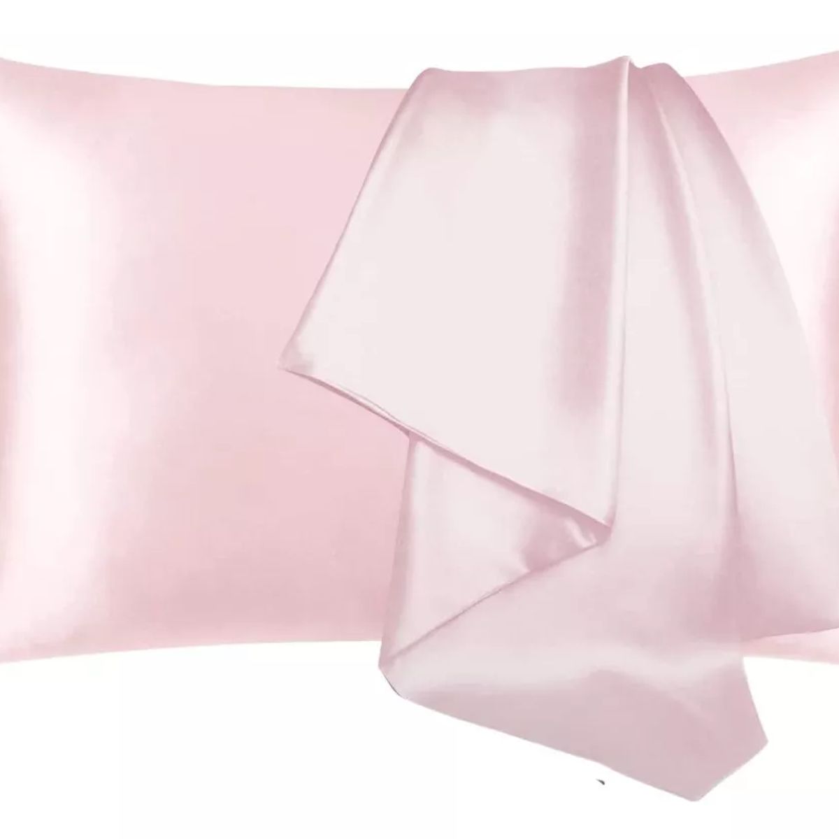 GENERICO - Funda Almohada Satin Saten Seda 1 Unidad 50x66cm Rosa