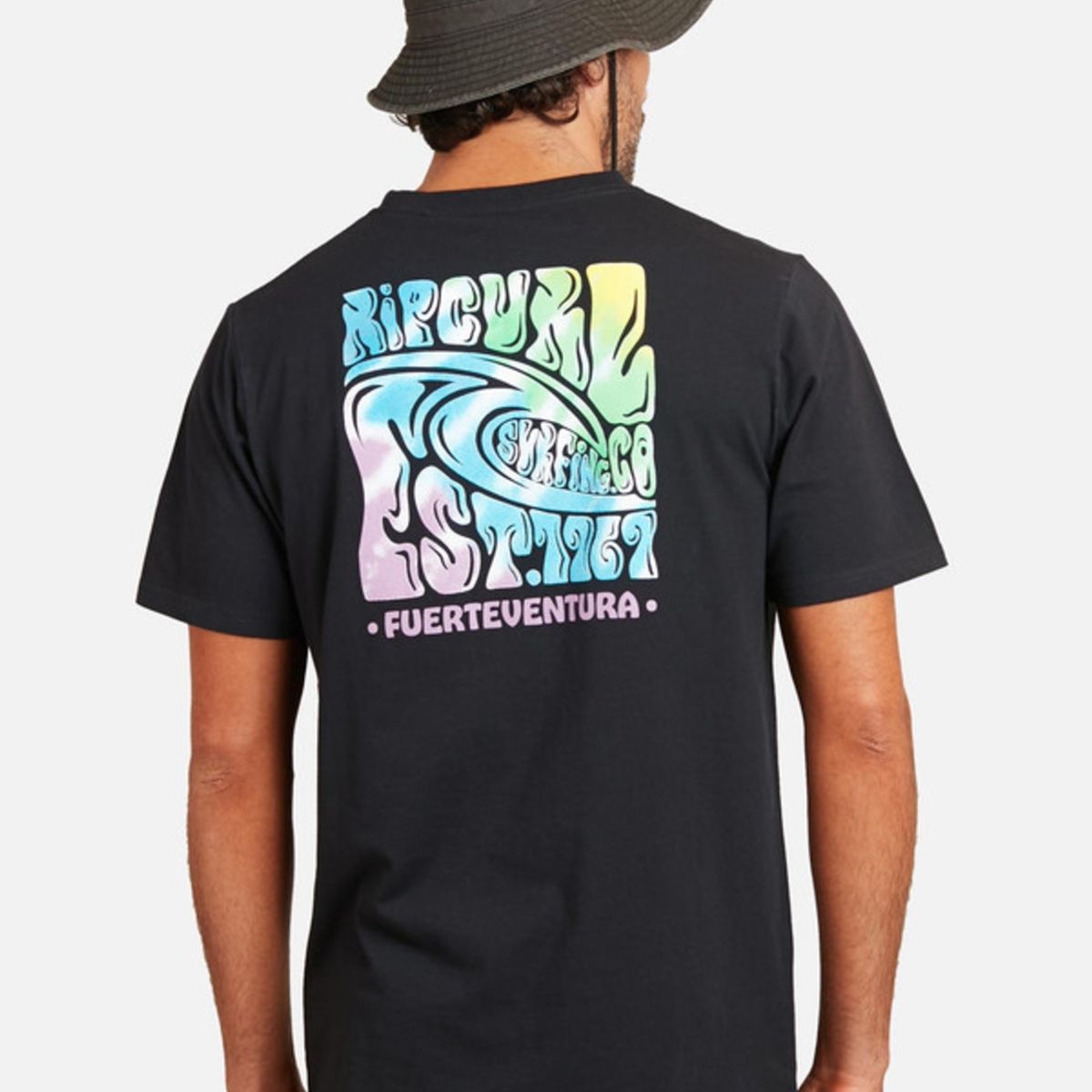 RIP CURL - Polera M/C Ws Dt Fuerteventura Negro Hombre Ripcurl