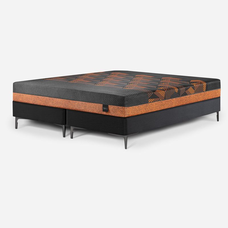 ROSEN - Cama New Swag Pata Metálica 2 Plazas B. Dividida 150x200 cm