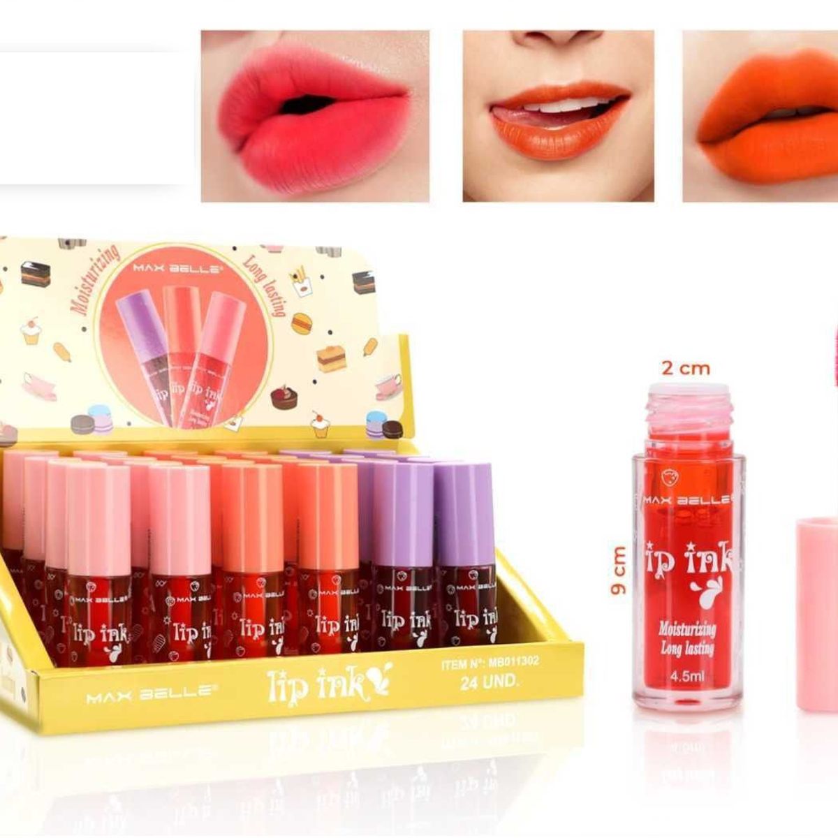 USHAS - Pack De 3 Tintas Labiales Acabado Matte Labios 24 Hrs