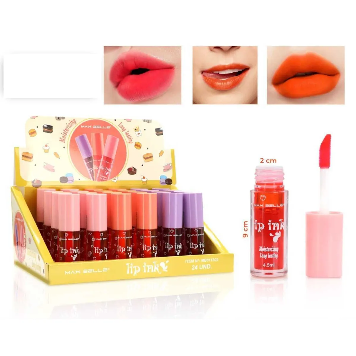 USHAS - Pack De 3 Tintas Labiales Acabado Matte Labios 24 Hrs