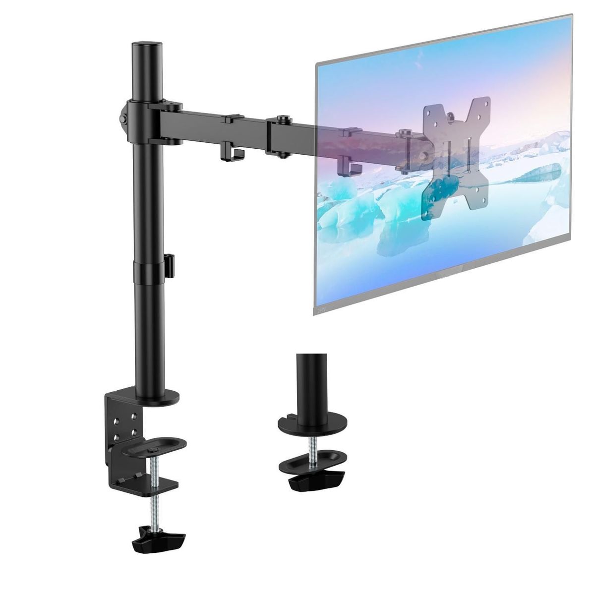 LINKON - Soporte Brazo Para Monitor Vertical De Escritorio Linkon