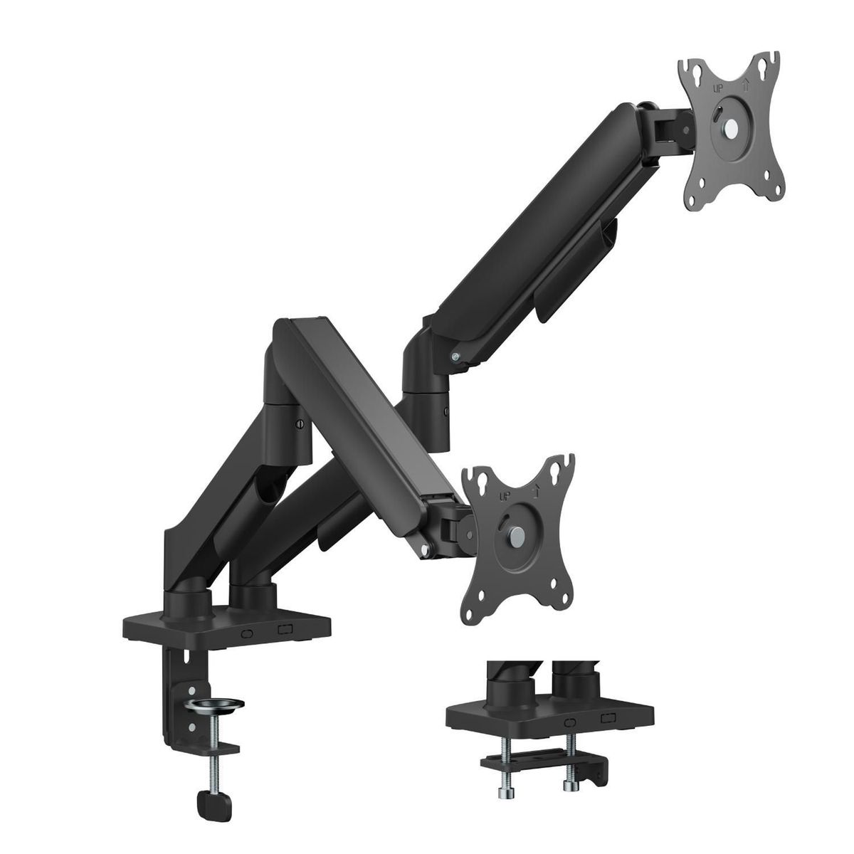 LINKON - Brazo Soporte Doble Para 2 Monitores Linkon Escritorio Gas