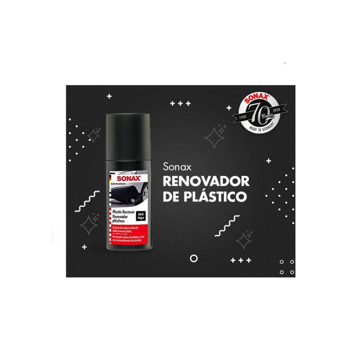 SONAX - Renovador Plástico Negro 100ML   34409100-544  Sonax