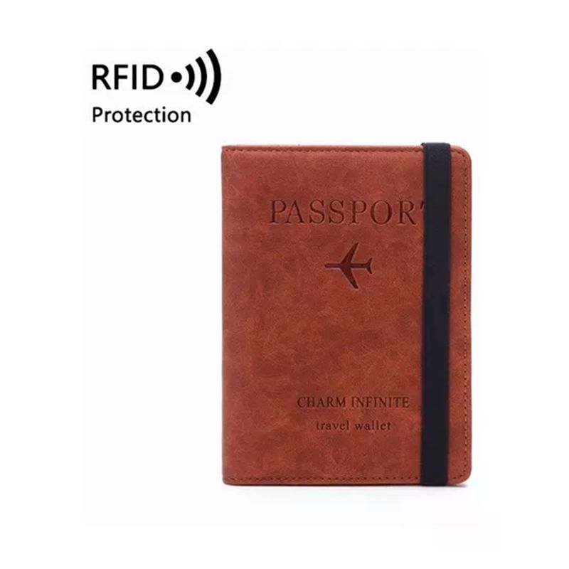 GENERICO - Porta Pasaporte Funda Protectora Con Rfid