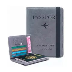 GENERICO - Porta Pasaporte Funda Protectora Con Rfid