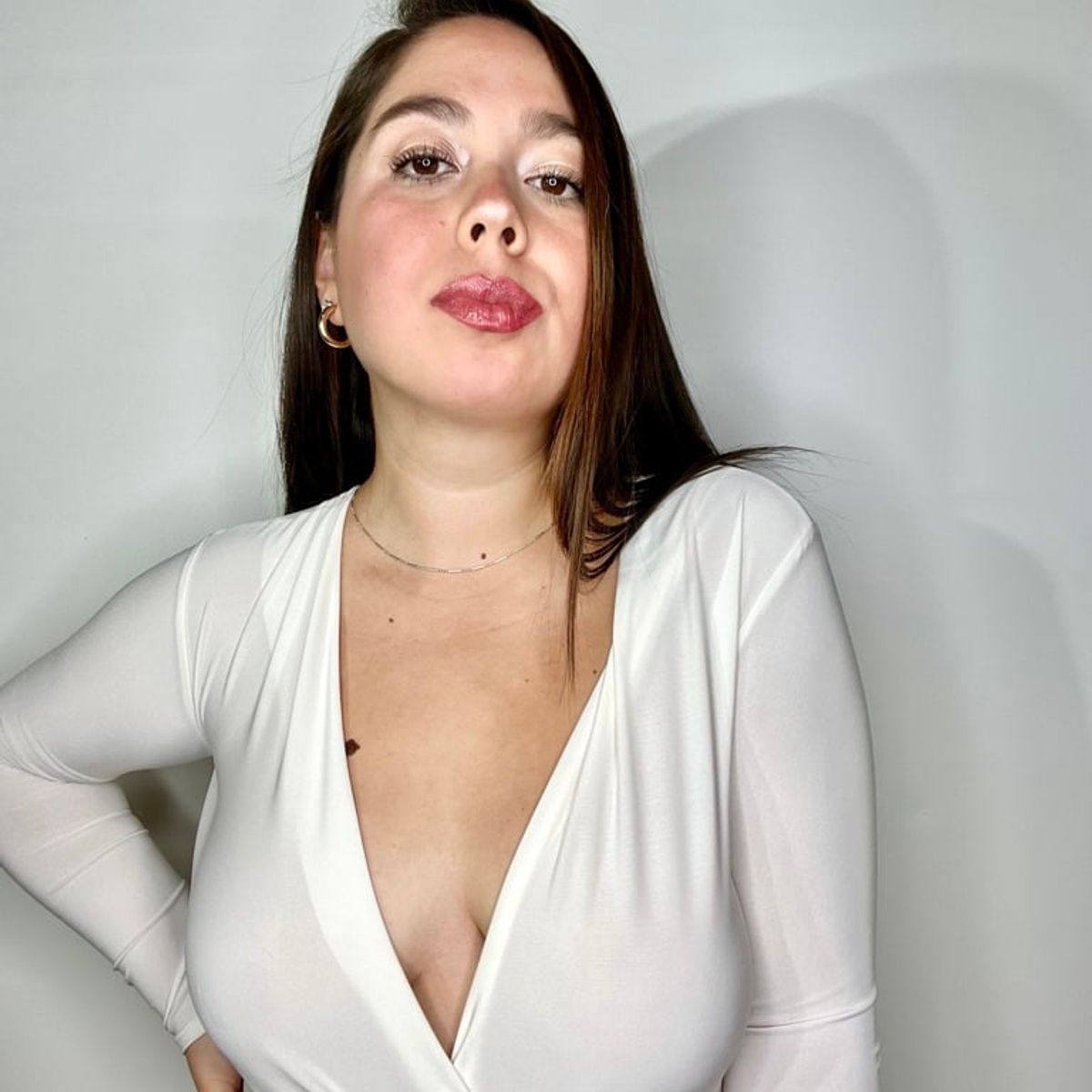 GENERICO - Body Mujer Escote Cruzado Manga Larga