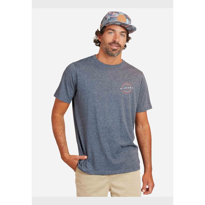 RIP CURL - Polera M/C Incline Mt Azul Hombre Ripcurl
