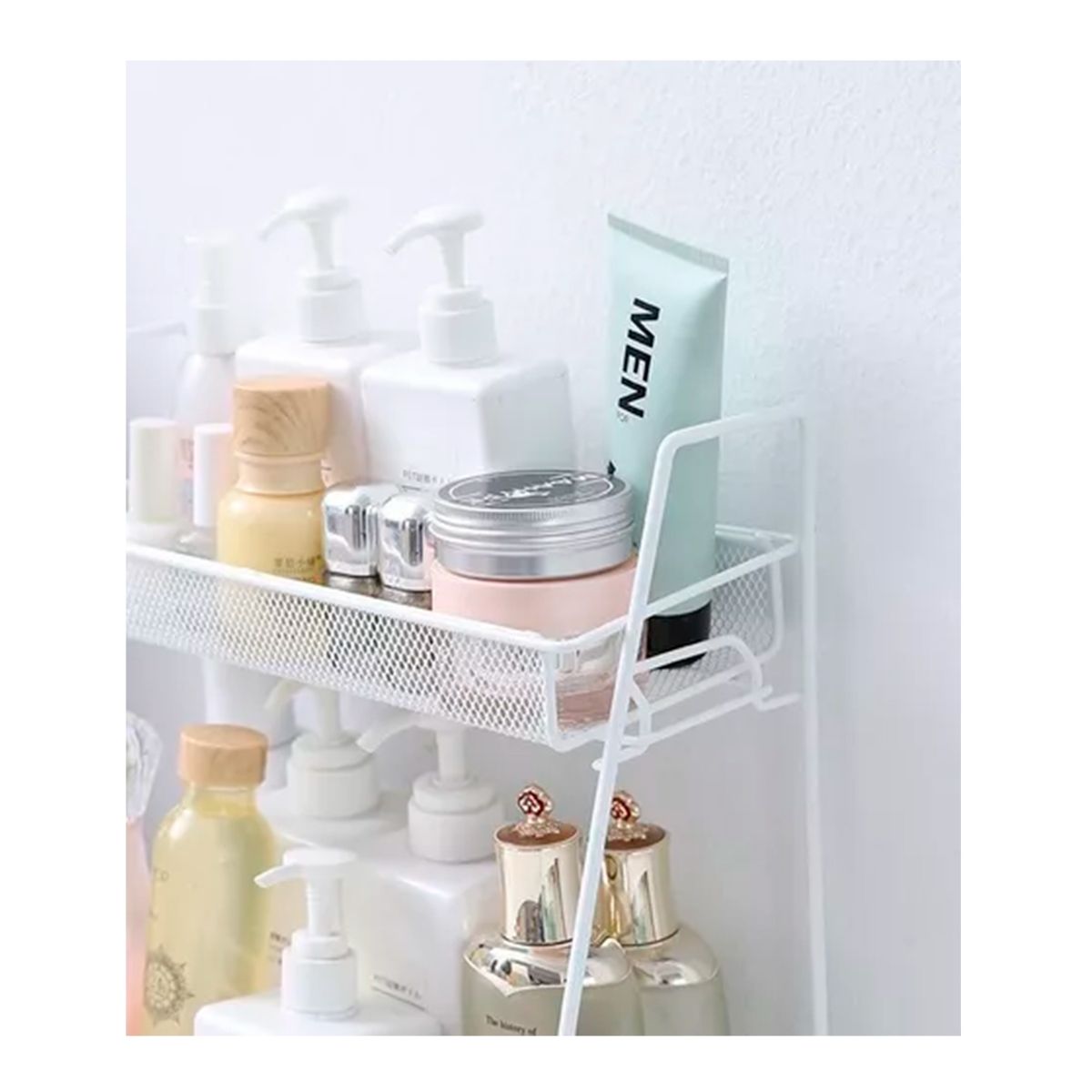 GENERICO - Estante Organizador Para Baño o Cocina 31x17x33cm Blanco