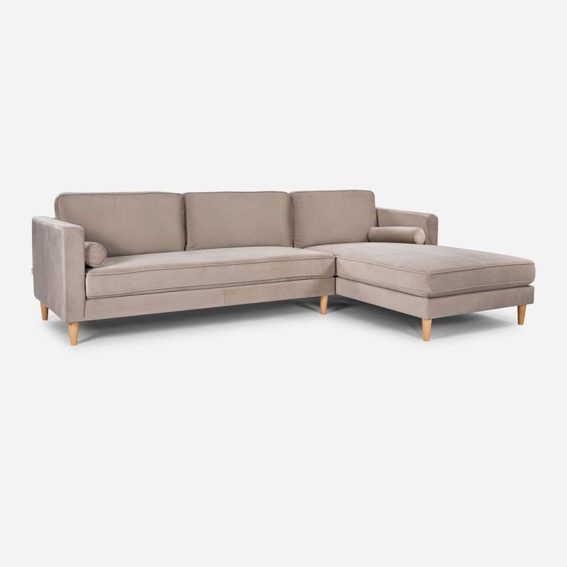 ROSEN - Sofá Seccional Rosen Harbord II Derecho Tela Beige