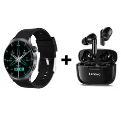LENOVO - Audífonos Bluetooth XT90 y Smartwatch DT4 Mate