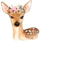 MI ARTE OCIO CONSENTIDO - Pintura con diamante Bambi 20x20 cm INCLUYE MARCO