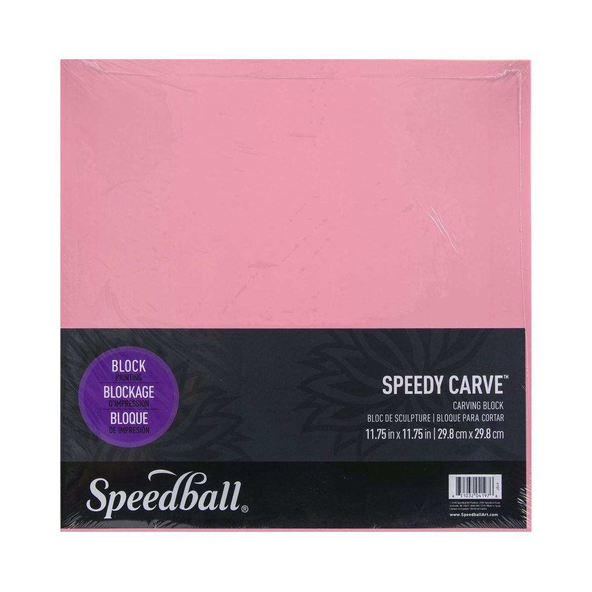 SPEEDBALL - Goma para Grabado Speedball Speedy-Carve Rosada (30x30cm)