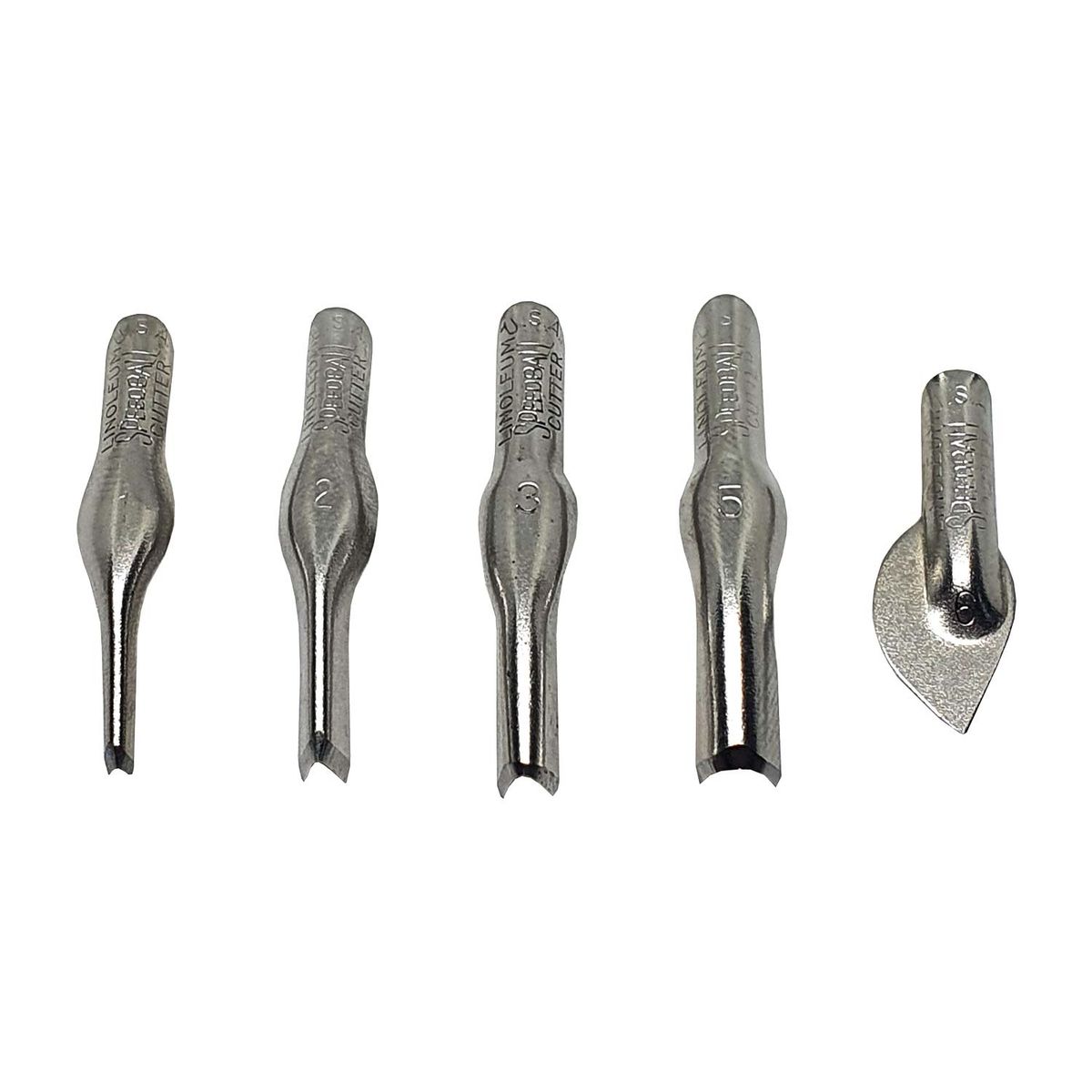 SPEEDBALL - Set de 5 gubias para Linóleo Speedball (#1, #2, #3, #5, #6)