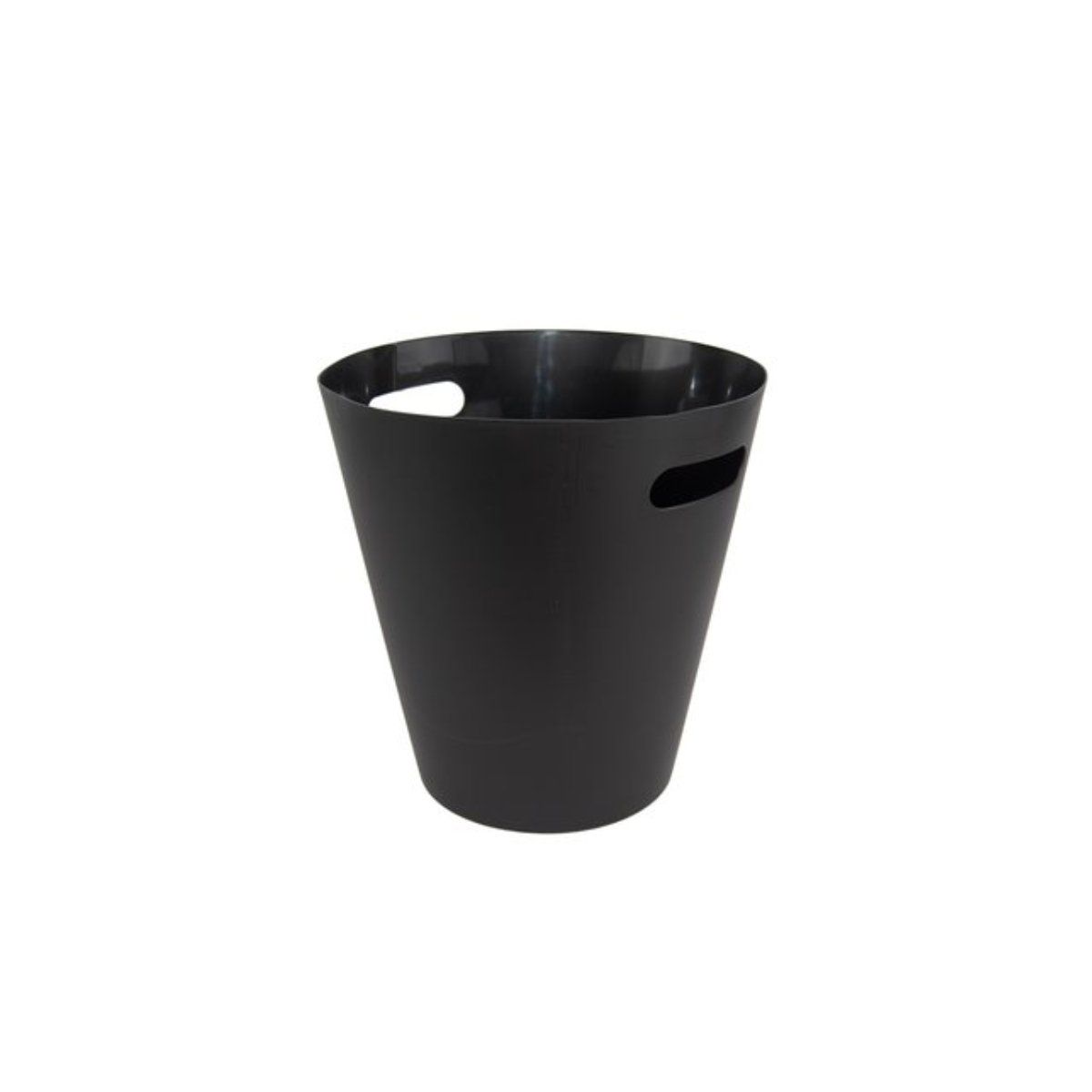 GENERICO - Papelero 28x29.5CM 12LT plastico negro Bighouse