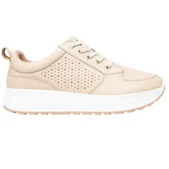 FLEXI - Zapatilla Mujer Cuero Atsiri Beige