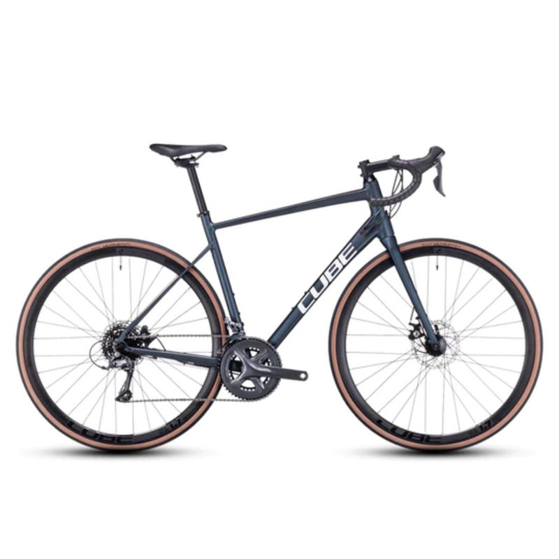 CUBE - Bicicleta Ruta Cube Attain DeepblueWhite 47 / Xxs