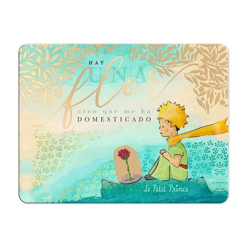 GENERICO - Paño Mousepad  El Principito y la Rosa  en el Planeta