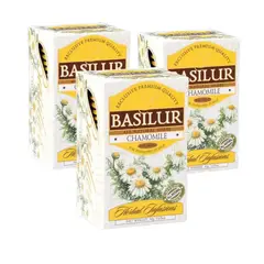 BASILUR - Pack Te 3 Cajas Camomilla de 25 Bolsas c/u