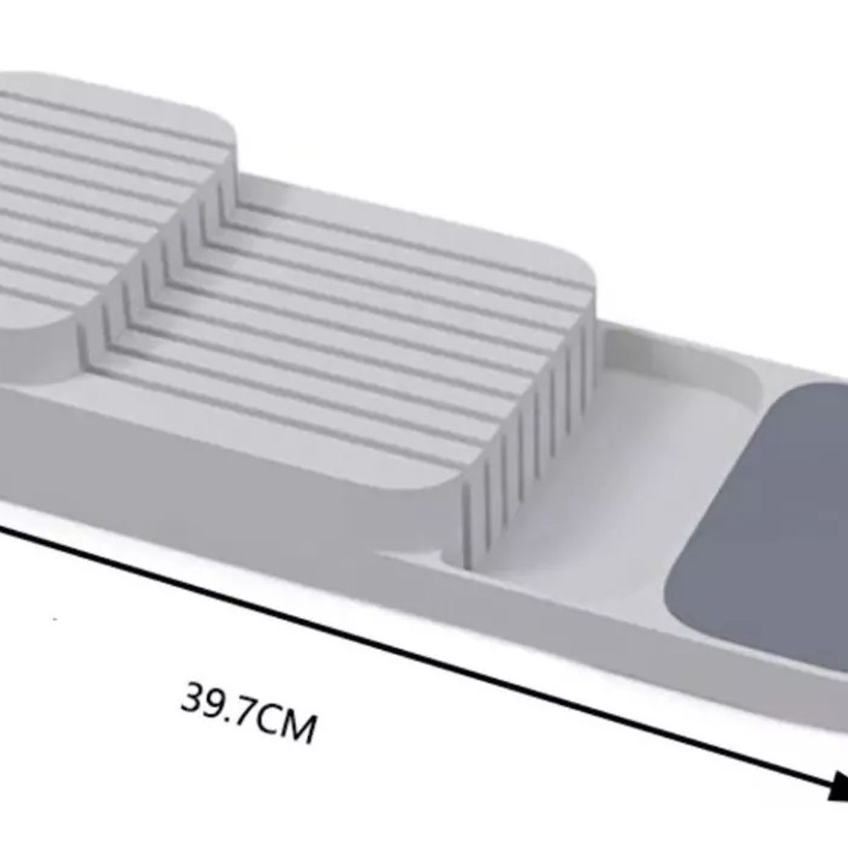 GENERICO - Organizador De Cuchillos Organizador De Servicios Cajon Gris