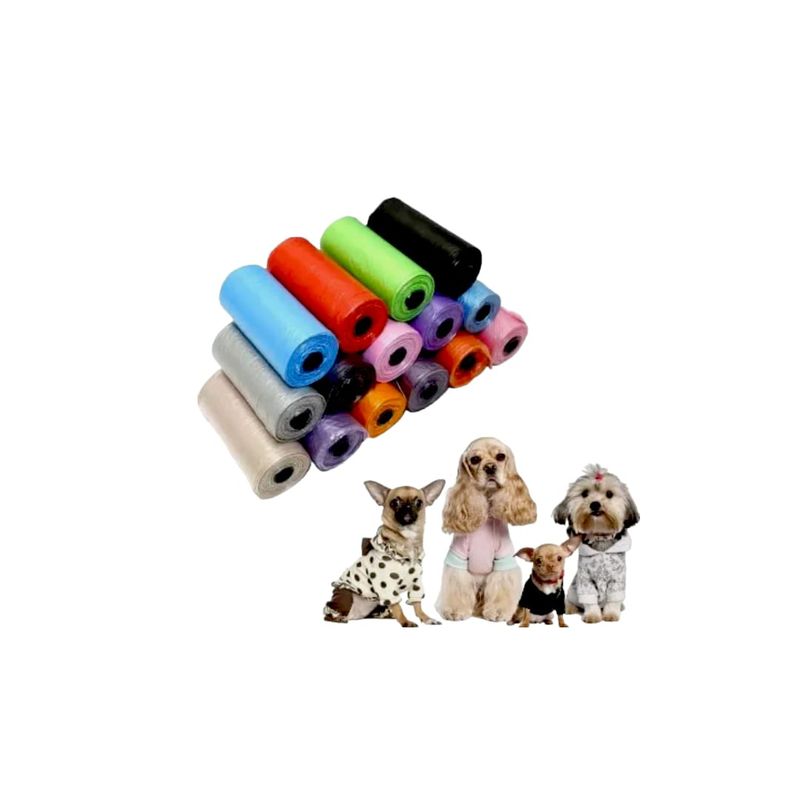 GENERICO - 50 Bolsas Sanitarias Desechables Para La Caca De Mascotas