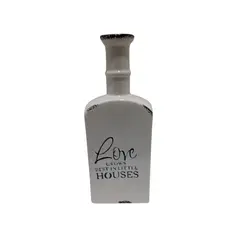 SOHOGAR - Botella decorativa de ceramica love