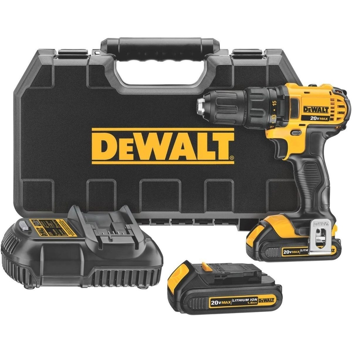 DEWALT - Taladro Atornillador 20v + 2 Baterías Dewalt Dcd780c2