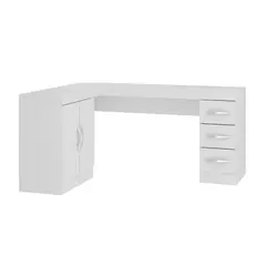 HOGA - Escritorio Tek Esquinero Blanco