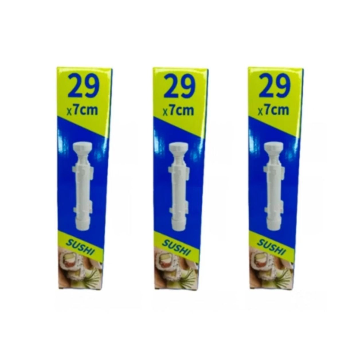 GENERICO - Pack 3 Maquina Para Hacer Sushi Facil Sushezi Bazooka Sushi.
