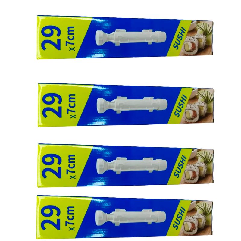GENERICO - Pack 4 Maquina Para Hacer Sushi Facil Sushezi Bazooka Sushi