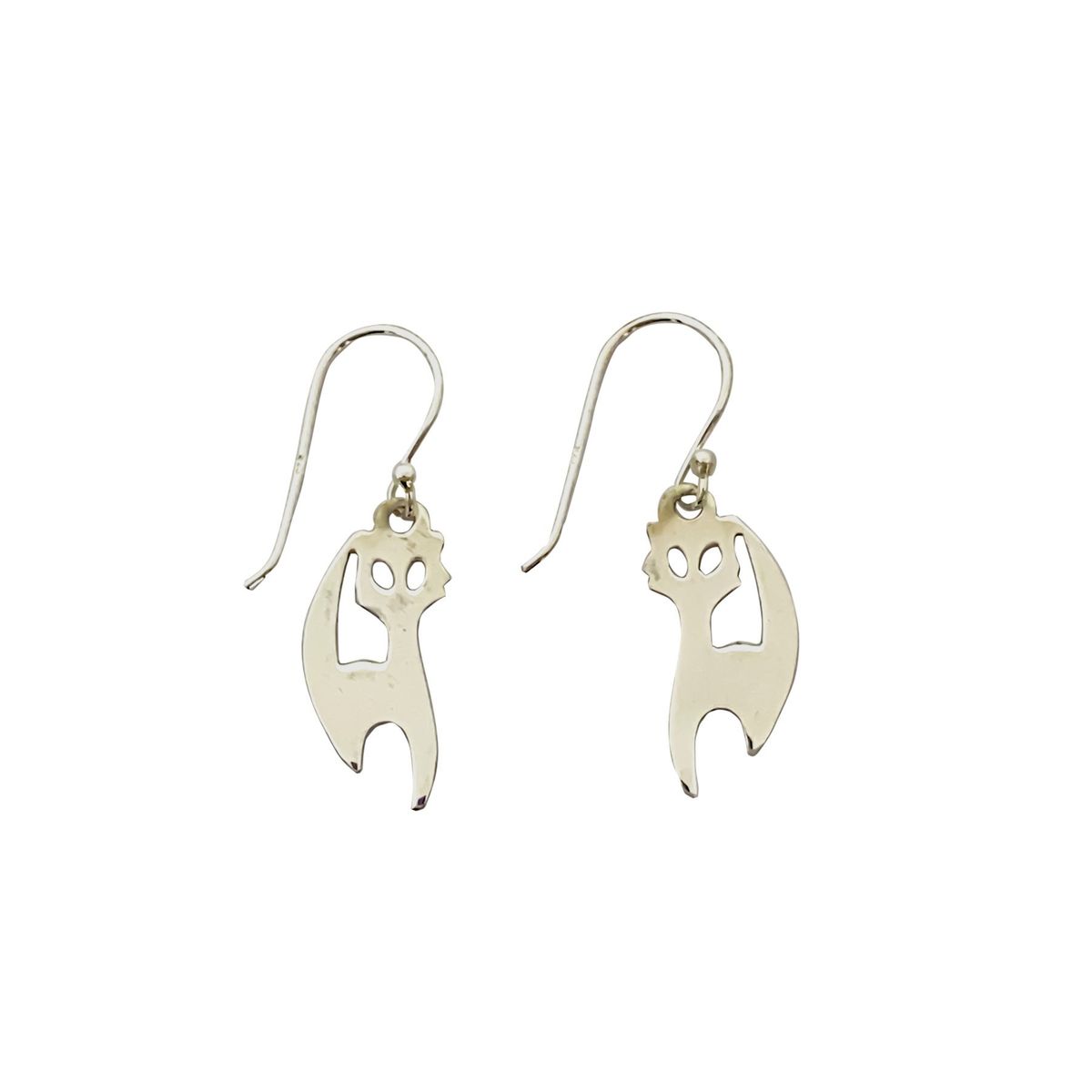 COGGIOLA - Aros Gato Plano Colgante Gancho Plata Fina 925