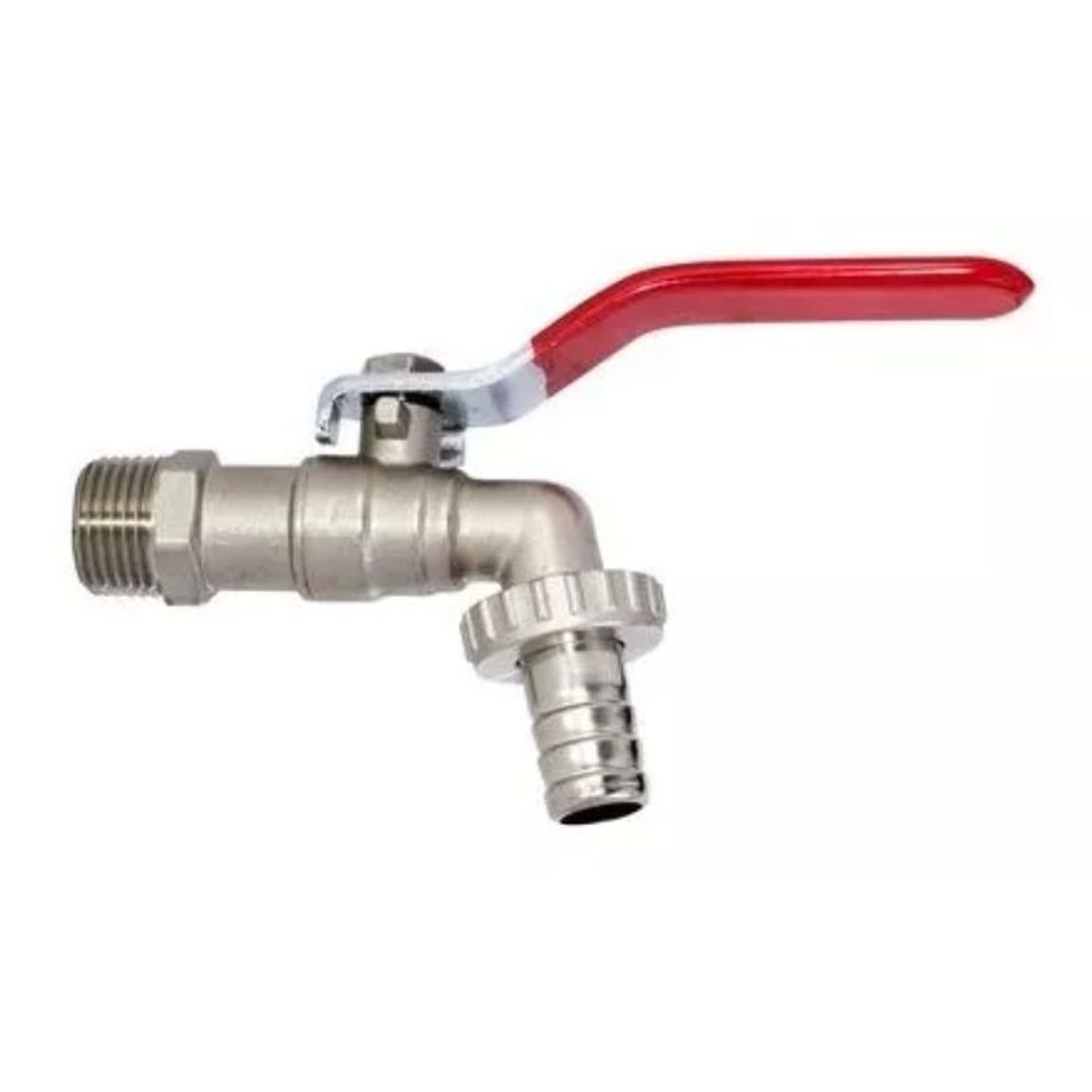 GENERICO - Llave Grifo Paso Bola Jardin Exteriores Metalica DE MEDIA