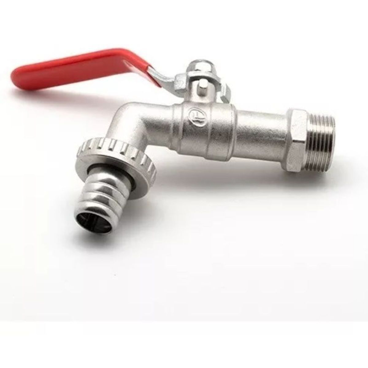 GENERICO - Llave Grifo Paso Bola Jardin Exteriores Metalica DE MEDIA