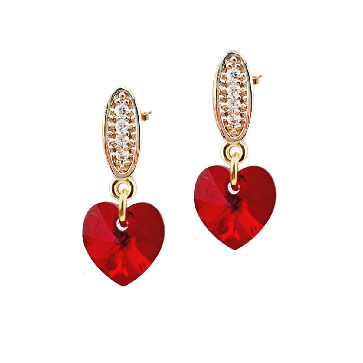 JOYAS MONTERO - Aros Romance Gold 24K creado con cristales de Swarovski® Siam